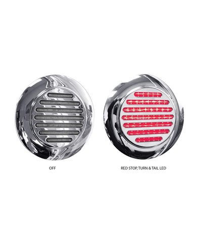 4" Flatline Flange Mount Clear Red LED (49 Diodes) 4" Flatline Flange Mount Clear Red LED (49 Diodes)