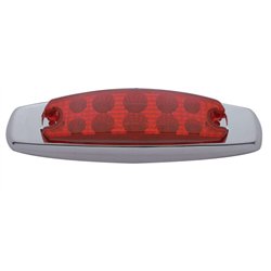 UP39452-10 LED Reflector Rectangular Clearance/Marker Light - Red LED/Red Lens