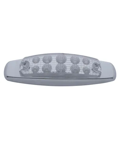 UP39453-10 LED Reflector Rectangular Clearance/Marker Light  - Amber LED/Clear Lens