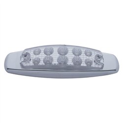 UP39454-10 LED Reflector Rectangular Clearance/Marker Light  - Red LED/Clear Lens