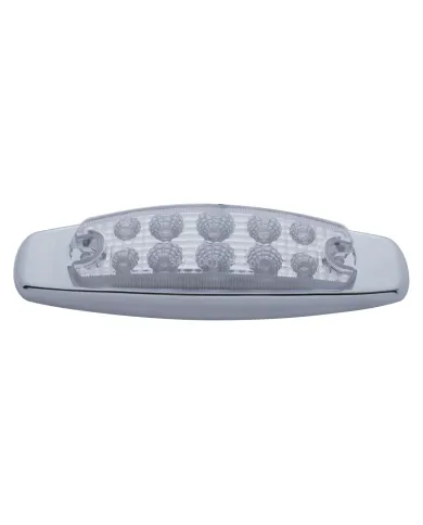 UP39454-10 LED Reflector Rectangular Clearance/Marker Light  - Red LED/Clear Lens