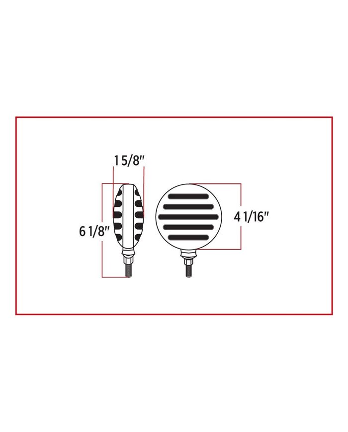 Flatline Double Face Combination Clear LED Flatline Double Face Combination Clear LED