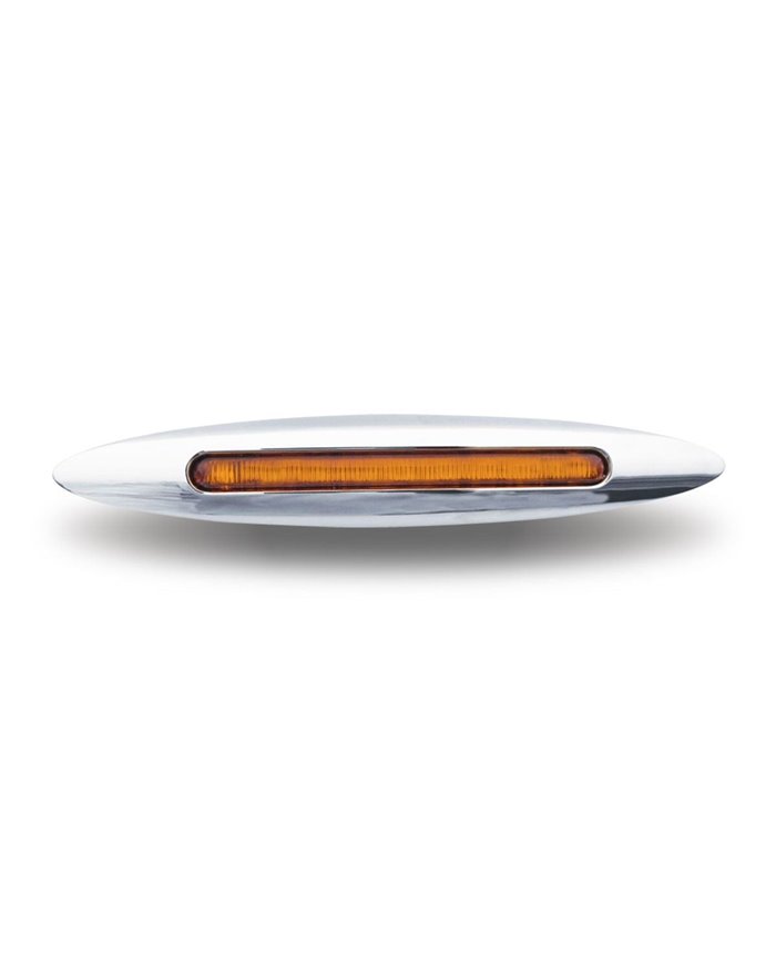 Slim Marker Flatline Clear Amber LED (9 Diodes)