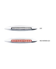 Slim Marker Flatline Clear Red LED (9 Diodes)