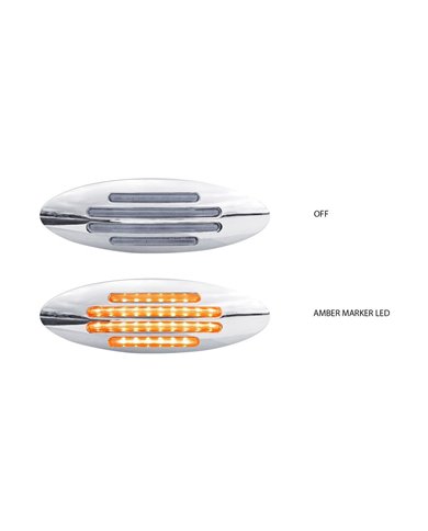 Marker Flatline Clear Amber LED (32 Diodes) Marker Flatline Clear Amber LED (32 Diodes)