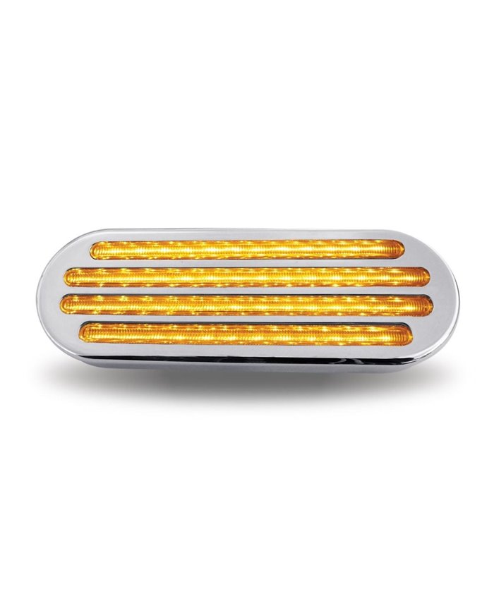 Oval Flatline Clear Amber LED (52 Diodes) Oval Flatline Clear Amber LED (52 Diodes)