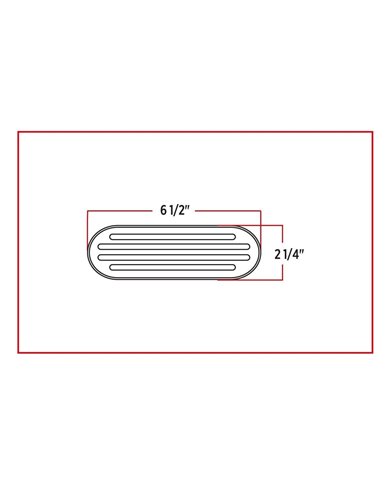 Oval Flatline Red LED (52 Diodes) Oval Flatline Red LED (52 Diodes)
