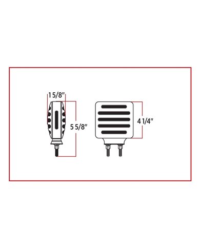 Flatline Double Face Double Post Square LED Flatline Double Face Double Post Square LED