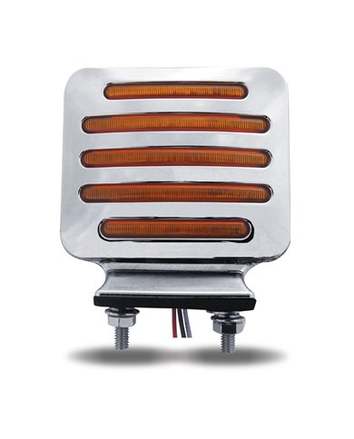 Flatline Double Face Double Post Square Clear LED Flatline Double Face Double Post Square Clear LED