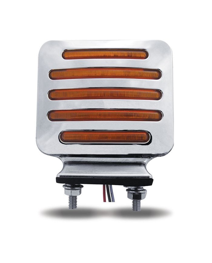 Flatline Double Face Double Post Square Clear LED Flatline Double Face Double Post Square Clear LED