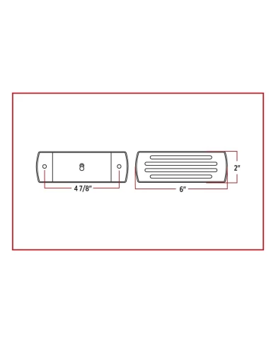 2" X 6" Flatline Red Trailer LED (22 Diodes) 2" X 6" Flatline Red Trailer LED (22 Diodes)