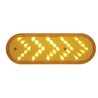 UP39475-35 LED 6" Reflector Oval Sequential Turn Signal Light - Amber LED/Amber Lens