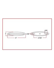6" Slim Marker Dual Flatline Amber/Purple LED (9 Diodes) 6" Slim Marker Dual Flatline Amber/Purple LED (9 Diodes)