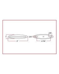 6" Slim Marker Dual Flatline Red/Purple LED (9 Diodes) 6" Slim Marker Dual Flatline Red/Purple LED (9 Diodes)