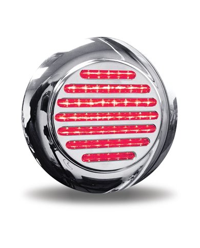 4" Dual Flatline Flange Mount Red/White LED (49 Diodes) 4" Dual Flatline Flange Mount Red/White LED (49 Diodes)