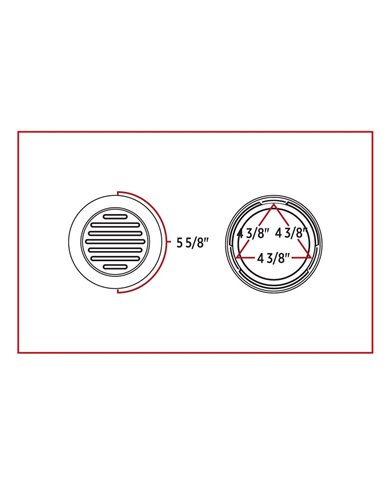 4" Dual Flatline Flange Mount Red/White LED (49 Diodes) 4" Dual Flatline Flange Mount Red/White LED (49 Diodes)