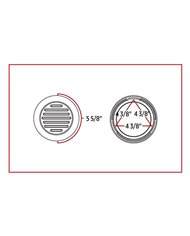 4" Dual Flatline Flange Mount Red/White LED (49 Diodes) 4" Dual Flatline Flange Mount Red/White LED (49 Diodes)