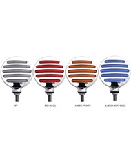 Dual Flatline Double Face Combination Amber/Red/Blue LED Dual Flatline Double Face Combination Amber/Red/Blue LED