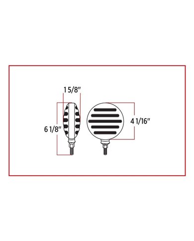 Dual Flatline Double Face Combination Amber/Red/Blue LED Dual Flatline Double Face Combination Amber/Red/Blue LED