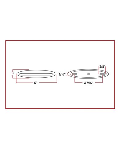 6" Slim Marker Dual Flatline Red/White LED (9 Diodes) 6" Slim Marker Dual Flatline Red/White LED (9 Diodes)