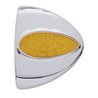 UP39500-39 LED Teardrop Headlight Turn Signal Light Cover For Peterbilt - Amber LED/Amber Lens
