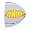 UP39500-39 LED Teardrop Headlight Turn Signal Light Cover For Peterbilt - Amber LED/Amber Lens