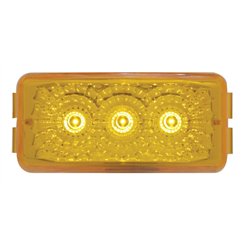 UP39523-3 LED Reflector Light (Clearance/Marker) - Amber LED/Amber Lens