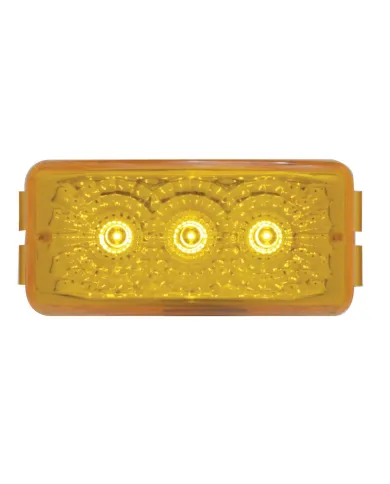 UP39523-3 LED Reflector Light (Clearance/Marker) - Amber LED/Amber Lens