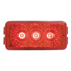 UP39524-3 LED Reflector Light (Clearance/Marker) - Red LED/Red Lens