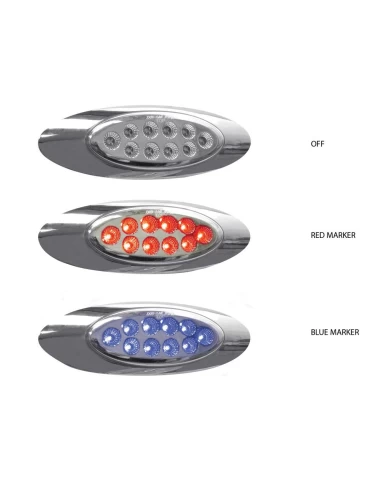 Marker M1 Style Dual Revolution Red/Blue LED (10 Diodes) Marker M1 Style Dual Revolution Red/Blue LED (10 Diodes)
