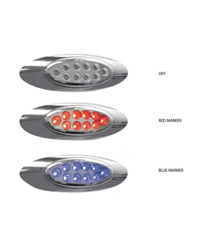 Marker M1 Style Dual Revolution Red/Blue LED (10 Diodes) Marker M1 Style Dual Revolution Red/Blue LED (10 Diodes)
