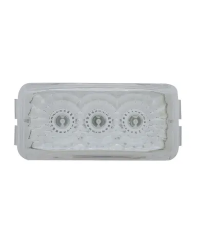 UP39526-3 LED Reflector Light (Clearance/Marker) - Red LED/Clear Lens