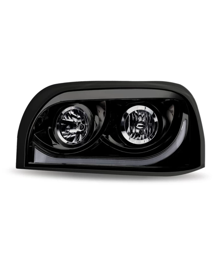 Freightliner Century Halogen Projector Headlight Assembly - Black (Driver Side)