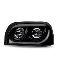 Freightliner Century Halogen Projector Headlight Assembly - Black (Driver Side)