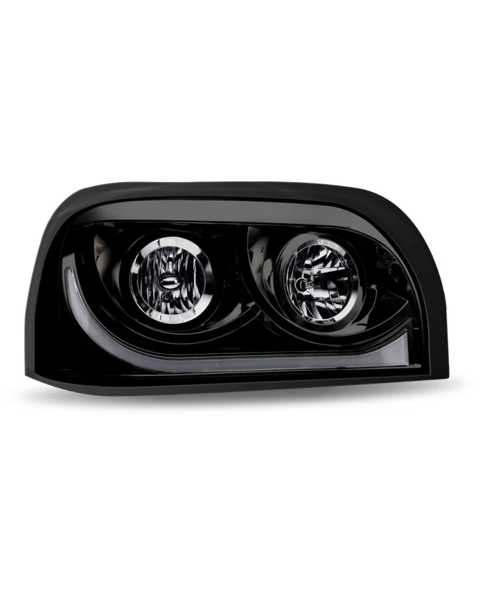 Freightliner Century Halogen Projector Headlight Assembly - Black (Passenger Side) Freightliner Century Halogen Projector Headlight Assembly - Black (Passenger Side)