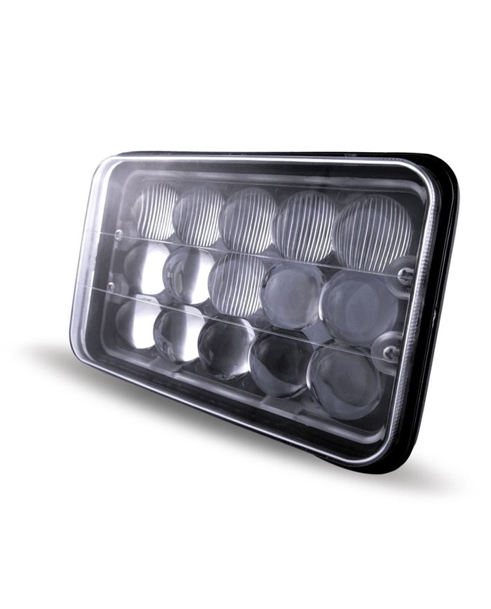 4" x 6" LED Headlight with with High Intensity Epistar Diodes (15 Diodes) - 3150 Lumens 4" x 6" LED Headlight with with High Intensity Epistar Diodes (15 Diodes) - 3150 Lumens