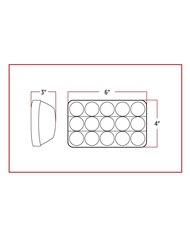 4" x 6" LED Headlight with with High Intensity Epistar Diodes (15 Diodes) - 3150 Lumens 4" x 6" LED Headlight with with High Intensity Epistar Diodes (15 Diodes) - 3150 Lumens