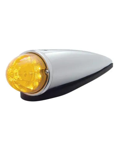 UP39533-17 LED Reflector Watermelon Cab Light Kit With Die Cast Housing - Amber LED/Amber Lens