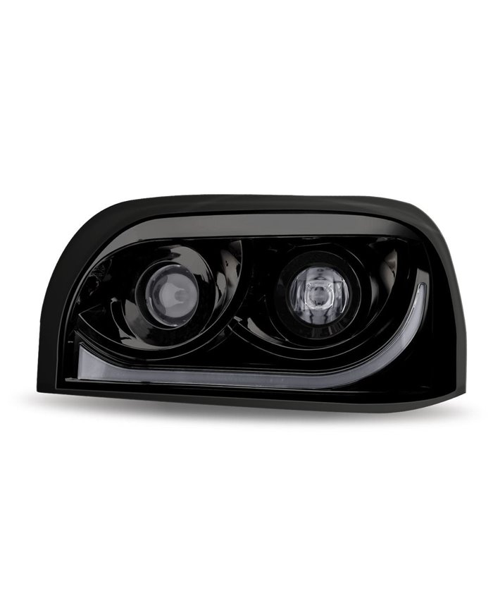 Freightliner Century LED Projector Headlight Assembly - Black (Driver Side) Freightliner Century LED Projector Headlight Assembly - Black (Driver Side)