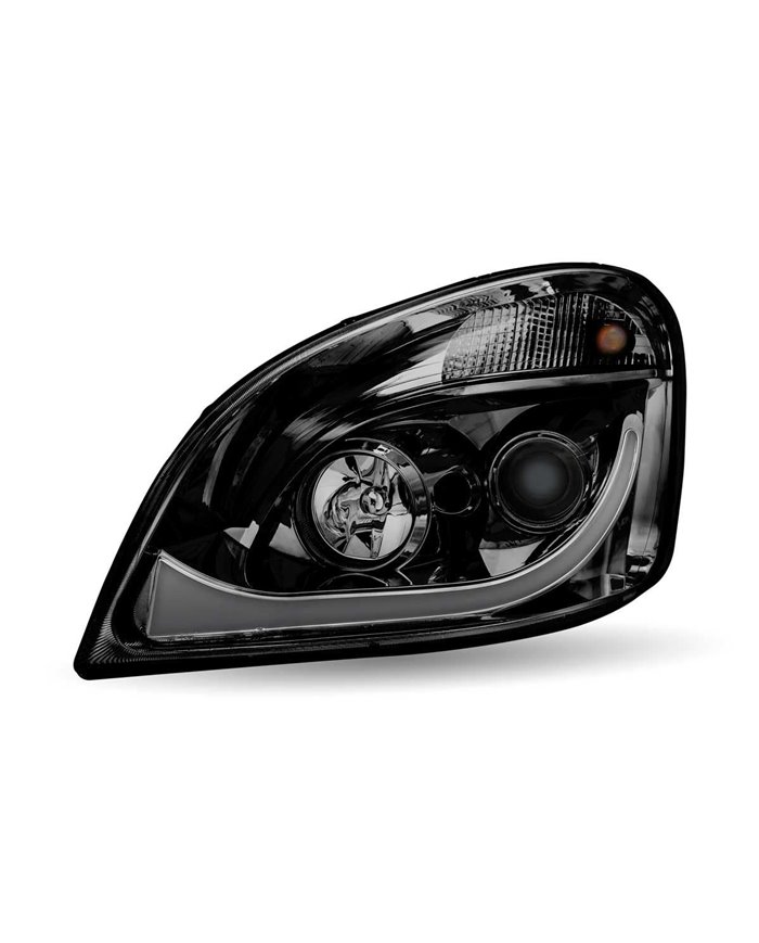 Freightliner Cascadia LED Projector Headlight Assembly - Black (Driver Side) Freightliner Cascadia LED Projector Headlight Assembly - Black (Driver Side)