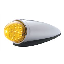 UP39535-17 LED Watermelon Clear Reflector Cab Light Kit - Amber LED/Amber Lens