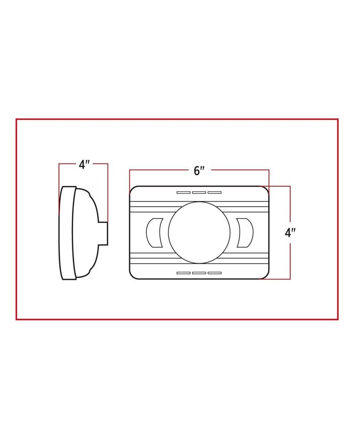 4" x 6" LED Projector Headlight - High Beam 4" x 6" LED Projector Headlight - High Beam