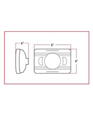 4" x 6" LED Projector Headlight - High Beam 4" x 6" LED Projector Headlight - High Beam