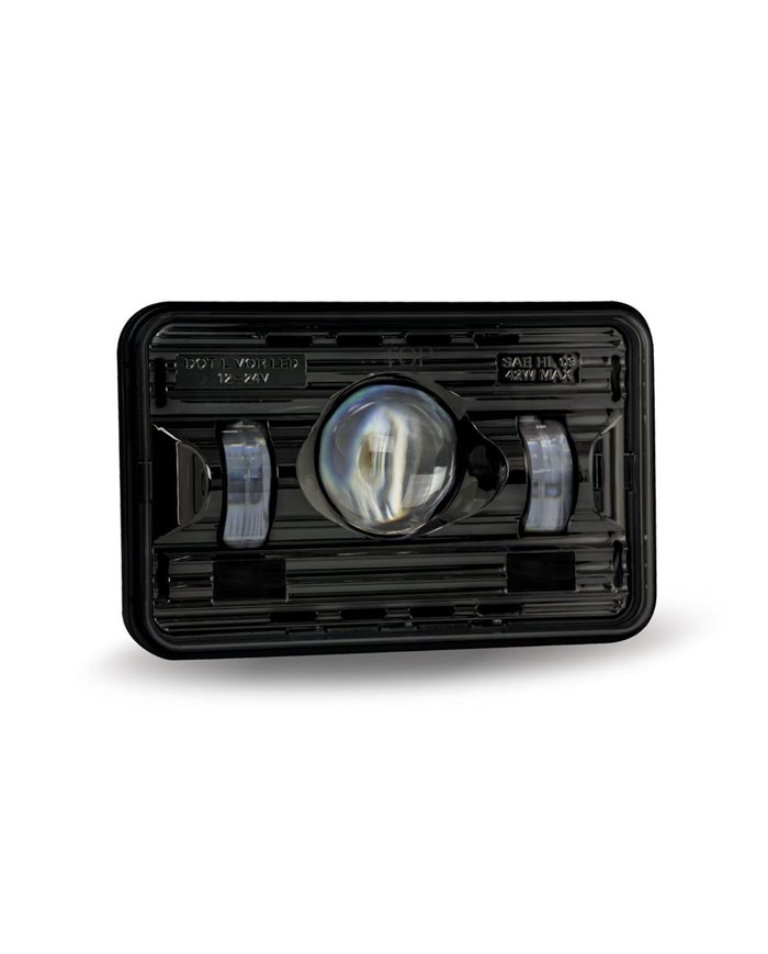 4" x 6" LED Projector Headlight - Black - High Beam - 2400 Lumens 4" x 6" LED Projector Headlight - Black - High Beam - 2400 Lumens