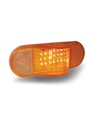 Oval Side Turn Signal & Marker LED Light with Hump (18 Diodes) Oval Side Turn Signal & Marker LED Light with Hump (18 Diodes)