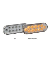 Oval Clear Amber Stop, Turn & Tail LED (12 Diodes) Oval Clear Amber Stop, Turn & Tail LED (12 Diodes)