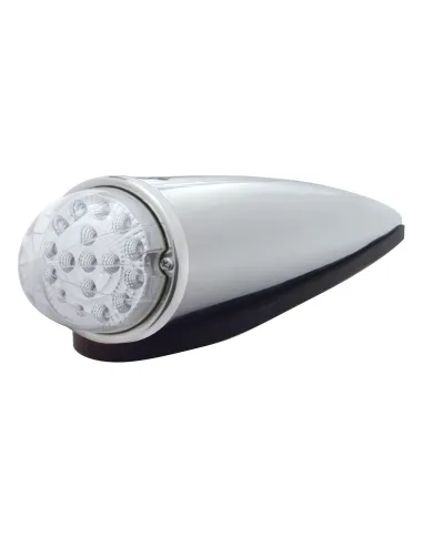 UP39536-17 LED Watermelon Clear Reflector Cab Light Kit - Amber LED/Clear Lens