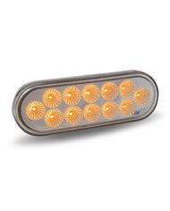 Oval Clear Amber Stop, Turn & Tail LED (12 Diodes) Oval Clear Amber Stop, Turn & Tail LED (12 Diodes)