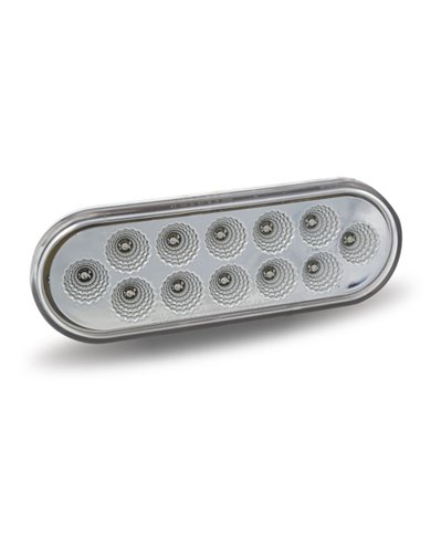 Oval Clear Amber Stop, Turn & Tail LED (12 Diodes) Oval Clear Amber Stop, Turn & Tail LED (12 Diodes)