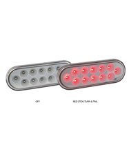 Oval Clear Red Stop, Turn & Tail LED (12 Diodes) Oval Clear Red Stop, Turn & Tail LED (12 Diodes)